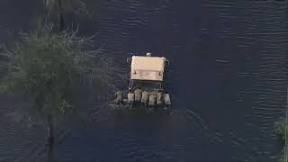 Aerials of Hurricane Ian damage over Venice Florida [upl. by Daley358]