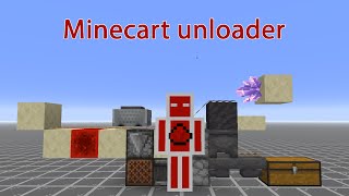 Minecraft 119 Fast Minecart unloader  DerRotstein [upl. by Able743]