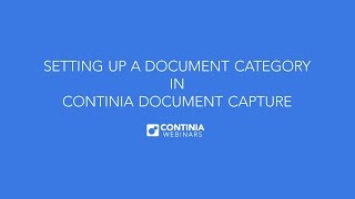 Setting up a document category in Continia Document Capture [upl. by Sanderson448]