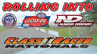 Rolling Into  Numidia Dragway  Speed Week  NHRA D1  Class Racer Nationals [upl. by Laikeze632]