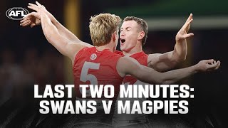 Last Two Minutes Sydney v Collingwood  Round 22 2024  AFL [upl. by Hobey649]