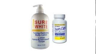 Glutathione IvoryCaps Pills  Sure White Skin Whitening Lightening Body Lotion [upl. by Nea]