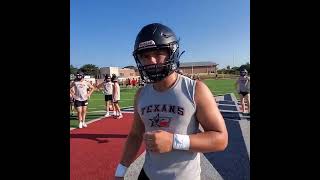 Wimberley Football  Cody Stoever Senior Season Day One 2024 [upl. by Enitsirc660]