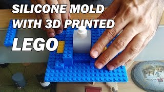 Silicone mold with 3D printed Lego [upl. by Ateloj232]