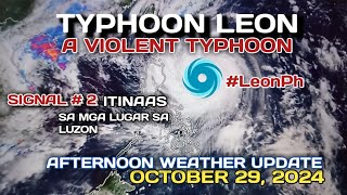 TYPHOON LEON Signal No 2 Itinaas Na [upl. by Orton710]