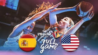 FINAL Spain v USA  Full Basketball Game  FIBA U19 Womens Basketball World Cup 2023 [upl. by Mutz707]