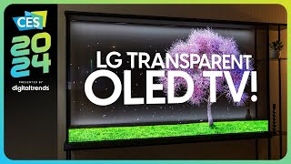 LG 2024 TV Lineup at CES  LG Stuns with Transparent OLED TV [upl. by Grubb]