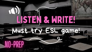 Listen amp Write beginners Try this ESL activity with your students NOPREP [upl. by Argyres108]