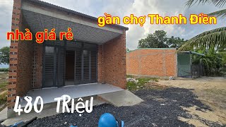 Chỉ 480 triệu có ngay căn nhà gần chợ trường học Thanh Điền  muabánnhàđấttâyninh [upl. by Opiak]