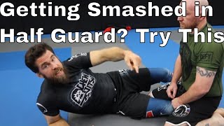 How To Use Lockdown to Escape a Tight Half Guard Smasher in BJJ [upl. by Jobie]