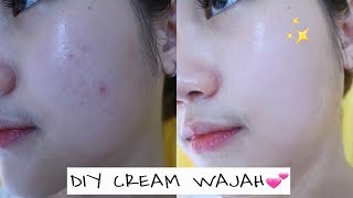 DIY CREAM WAJAH MENCERAHKAN  GLOWING😍😍 [upl. by Worsham720]