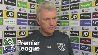 David Moyes shares takeaways from West Hams loss to Manchester City  Premier League  NBC Sports [upl. by Lenoyl]