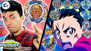 9 VALKYRIES VS 9 MODOS DO ZEST ACHILLES Beyblade Burst BU [upl. by Lletnom]