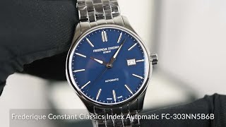 Frederique Constant Classics Index Automatic FC303NN5B6B [upl. by Sonstrom]