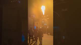 Hhn Hollywood studios flames by the entrance [upl. by Anemij]