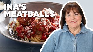 Ina Garten Makes Her TopRated Meatballs and Spaghetti  Barefoot Contessa  Food Network [upl. by Gaylord]