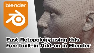 Fast Retopology using bsurfaces addon in Blender [upl. by Aliled]