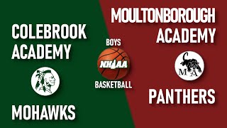 Moultonborough Academy at Colebrook Academy  NHIAA Boys Basketball [upl. by Teerprah]