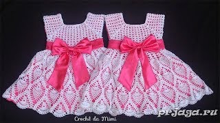 Платье Крючком на 3 года  2020  Dress Crochet for 3 years  Kleiderhaken für 3 Jahre [upl. by Lewendal]