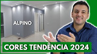 COR TENDÊNCIA 2024 TOM DE CINZA ALPINO LINDA PARA PINTAR O SEU APARTAMENTO [upl. by Frederick]