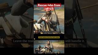 Rescue John from Jail 55 in RDR2  Hindi shorts ytshorts rdr2 rdr2gameplay [upl. by Ysset]