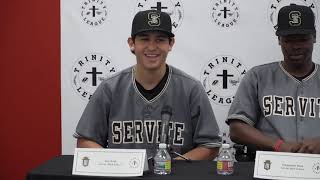 Trinity League Baseball Media Day Servite [upl. by Anoif679]