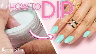 💅🏼How to do Dip Powder for Beginners ✨ Nail Tutorial ⚬ Dip Powder 101 📚✅ [upl. by Maryellen]