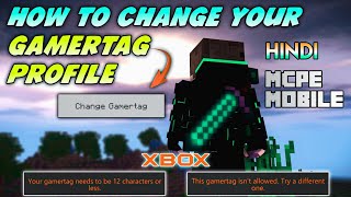 How To Change GAMERTAG In Minecraft 119 In Hindi  Change Your PROFILEAVATAR In Minecraft PE [upl. by Ahders]