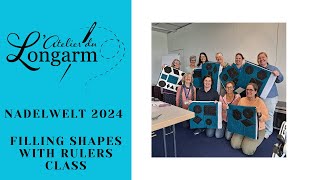 Filling Shapes with Rulers Class at Nadelwelt 2024 in Karlsruhe Germany [upl. by Itraa]