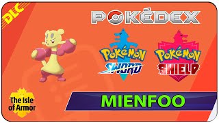 How to Get Mienfoo  163 The Isle of Armor Pokedex  Pokemon Sword amp Shield [upl. by Imhsar]