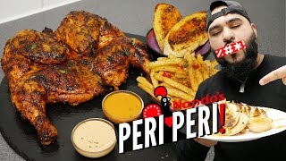 Peri Peri Chicken with Peri Peri Fries and Sauce  Halal Chefs Peri Peri Chicken [upl. by Etnoled362]