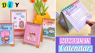 How to make a 2023 desk calendar at home  DIY Calendar 2023 [upl. by Northey]