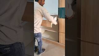 Drawer lock fitting sajid furniture drawer shorts viral video [upl. by Lonee]