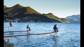 PESCA DEGLI AGONI  Una delle tradizioni più antiche del Lago di Como [upl. by Ynafets328]