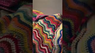 Chevron blanket update crochet chevronstitch crochetblanket [upl. by Jedthus]