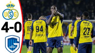 Union SaintGilloise vs Genk 40 Promise Akinpelu Goal All Goals and Extended Highlights [upl. by Odlaniger]