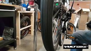 Adjusting Shimano Tourney derailleur on your VoltBike [upl. by Atiuqahc]