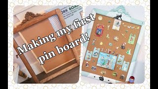 DIY Pin Board From An Old Mirror Frame [upl. by Gotthelf]