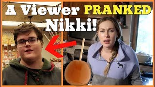 CARAMEL ONION PRANK  A Viewer Pranked Nikki  Husband Vs Wife Pranks 2018 [upl. by Fleurette]