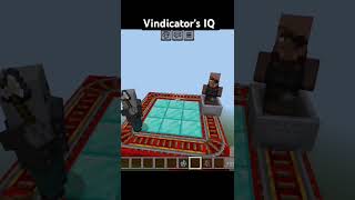 Vindicators IQ Level minecraft shorts vindicator [upl. by Landan810]