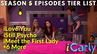 iCarly Season Five Episodes Tier List [upl. by Ecire]