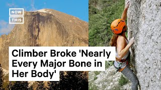 Climber Survives 80Ft Fall From Yosemites Half Dome [upl. by Ecinnahs491]