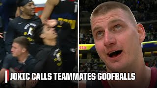 Theyre just goofballs  Nikola Jokic on teammates reaction to his 40th PT in Game 5  NBA on ESPN [upl. by Ekaterina]