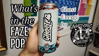 Whats in FAZE POP ghost energy by Mass Spec Everything [upl. by Aiekat]