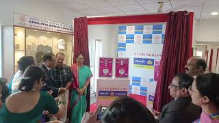 INAUGRATION OF SANITARY NAPKIN VENDING MACHINE IN CSR ACTIVITY OF INDIAN BANK [upl. by Yajeet635]