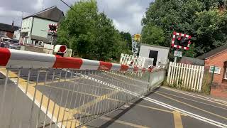 Blythe bridge level crossing 290824 [upl. by Llertnad]