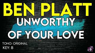 Ben Platt  Unworthy Of Your Love  karaoke instrumental [upl. by Aikemat]