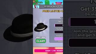 Shadow Noir Fedora  Free Limited UGC Roblox [upl. by Macdonell855]