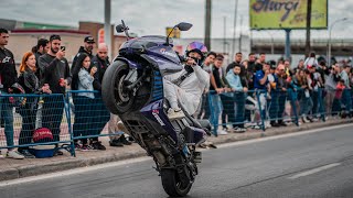 YAMAHA TMAX 530 WHEELIE PUENTE DE CADIZ 2024 [upl. by Lesli]