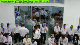 Jetson Nano  MTCNN Face Detector [upl. by Christa]